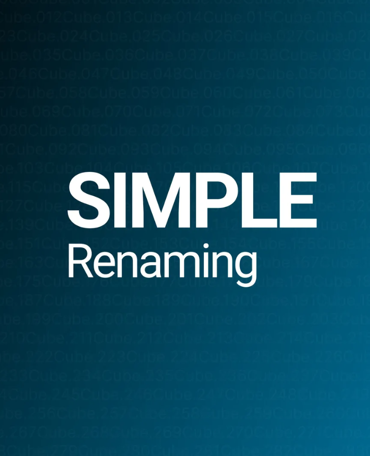 Simple Renaming for Blender