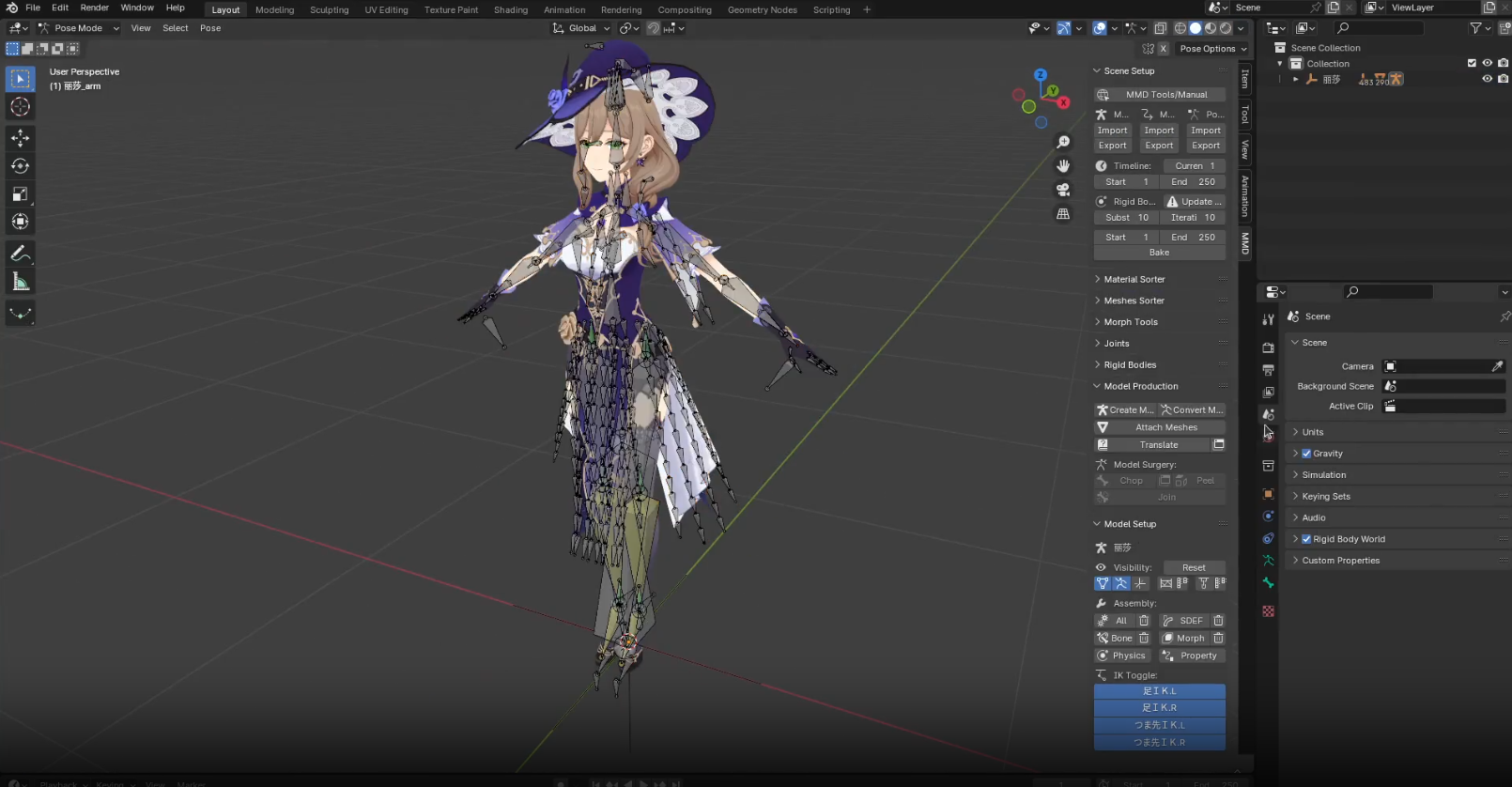 MMD Tools for Blender