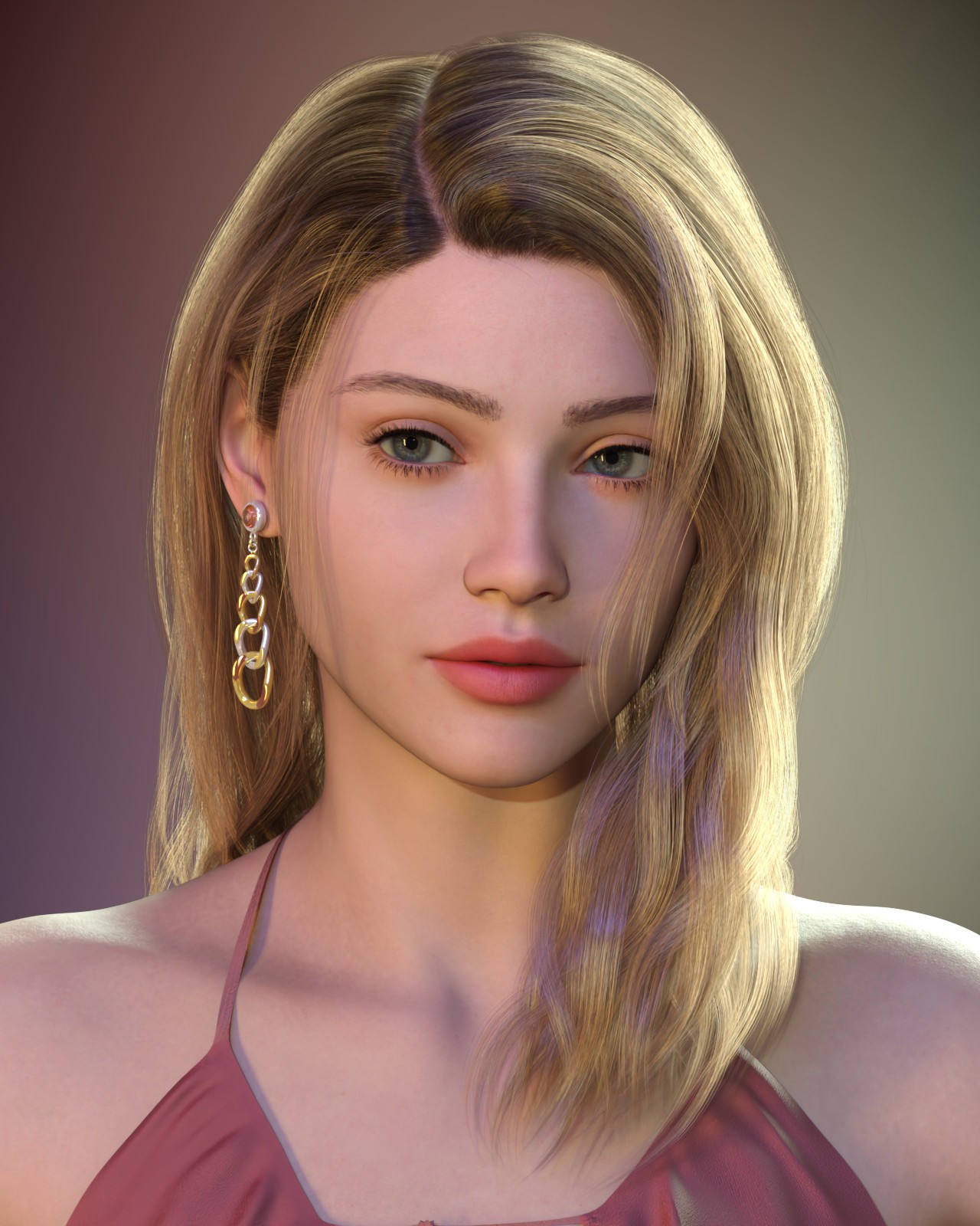 ALO Sofiana Hair for Genesis 9, 8 and 8.1 Females